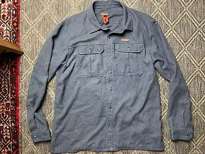 Patagonia Farrier Shirt Hemp Workwear Gray SZ XL Button Up Utility 53320 FA18 • $72