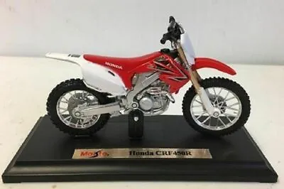MAISTO 1:18 Honda CRF 450 Toy Model Motocross Motorbike Dirt Bike Scrambler Red • $63.84