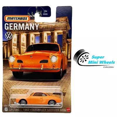 Matchbox 1:64 1962 Volkswagen Karmann Ghia Germany 2024 • $3.99