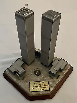$60 • Buy Danbury Mint Twin Towers Commemorative World Trade Center 911 Memorial New York