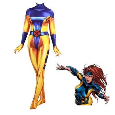 Movie Comic X-Men Phoenix Cosplay Costumes Outfits Jumpsuits Women Halloween New • $48.54