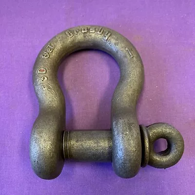 Used Crosby  8 1/2 Ton T Screw Clevis Pin Anchor Rigging Shackle U • $25.99