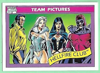 1990 Impel Marvel Universe Series 1 Trading Card #147 Hellfire Club • $0.99