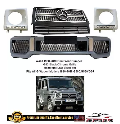 G63 Front Bumper Cover Kit + Grille + Covers Led G-Wagon AMG G65 1990-2018 New • $650