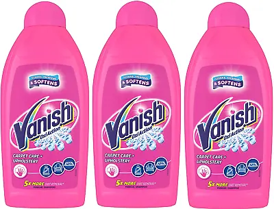 Vanish Clean & Fresh Hand Carpet Shampoo Cleanser 450ml X 3 • £9.31