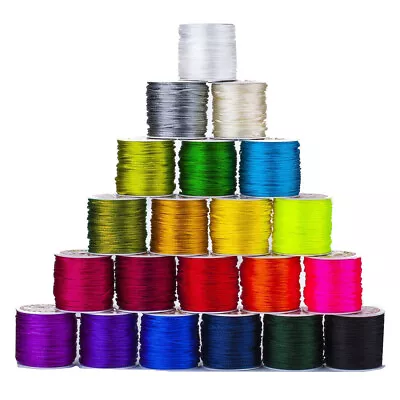 Rattail Cord Silky Satin 2mm Rat Tail Jewelry Making Decoration Kumihimo Thread • £2.25