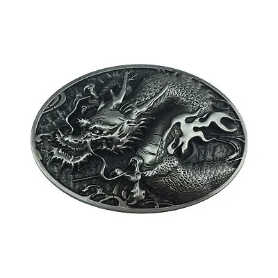 Antique Silvery Dragon Belt Buckle Western Cowboy  Performance Belt Buckle • $10.98