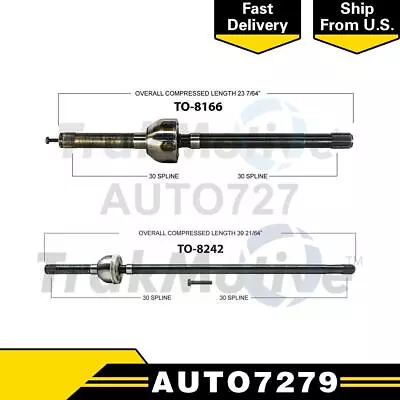 TrakMotive Front CV Axle Drive Shaft Joint Assembly For Toyota 4Runner 1984 1985 • $190.55
