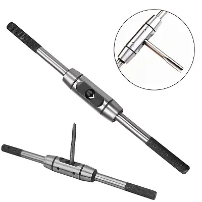 M6-M14 Thread Tap Wrench Handle Bar Taps Holder Reamer Wrench Tool Adjustable • £9.39