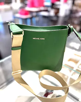 Michael Kors Jet Set Travel Small North South Crossbody Bag In Fern Green • $114