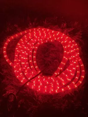 £25 • Buy 9m Static Red Rope Disco Light (10m Inc Cable) Sound Lab G800 AA RED IP65• 2/2