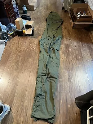 USGI US Army Military Sleeping Bag Cover Drab Green Snap Up • $9.98