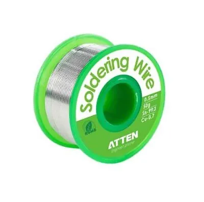 ATTEN Lead-Free Rosin Core Sn-99.3 Cu-0.7 Solder Soldering Wire • £10.53