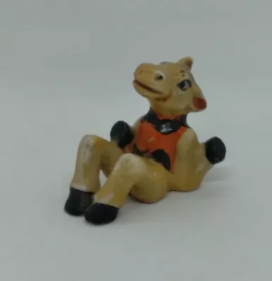 Vintage Sitting Donkey Figure Figurine Ceramic 2-1/8  Tall Japan • $5.99