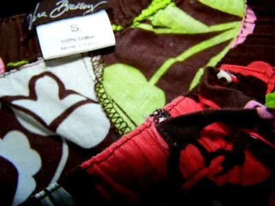 Vera Bradley LOLA Floral Cotton Pajama / Lounge Drawstring Pants SALE Small EC • $11