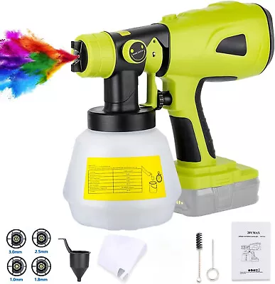 Cordless High Pressure Spray Gun Airless Paint Sprayer For Ryobi 18V Battery • $42.29