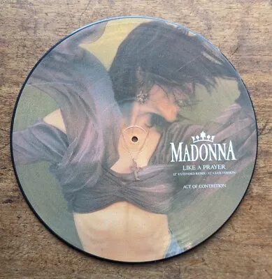 1989 Collectable Madonna 12  Vinyl Picture Disc. Like A Prayer. • £25