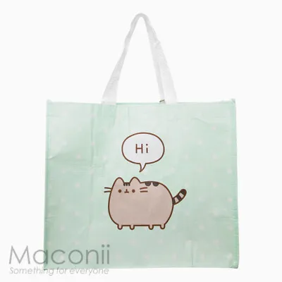 Pusheen Recycled Reusable Bag Shopping Gift Grocery Foldable Tote Cat Kitty • $12.95