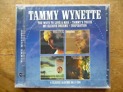 TAMMY WYNETTE: 4 Classic Albums:  SEALED NEW 2 X CD: 2023 • £13.98