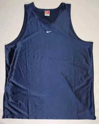 Nike Tank Top Mens Blue Muscle Shirt Sleeveless Size XL Polyester • $20