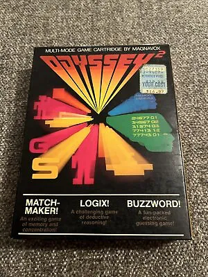 Match Maker Logix & Buzzword (Magnavox Odyssey 2 1978) W/ Box & Manual • $19.99