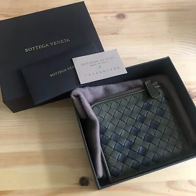 NEW Bottega Veneta Compact Zip Around Wallet Small Wallet Card Holder Unisex • $509