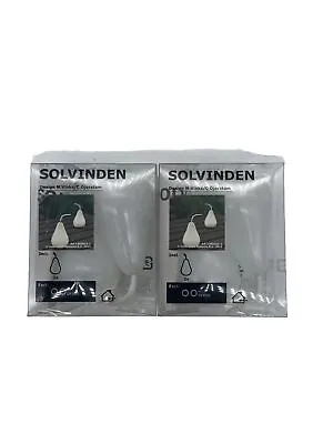 (2) Ikea Solvinden Lights HT 4   Battery Operated White Pear LED Light Pack Of 2 • $22.99