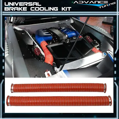 Universal Fitment 3.5 Inch Brake Cooling Kit Dual Layer Insulation Hose 2 Pc • $54.99