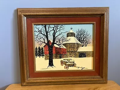 VINTAGE H. HARGROVE 1982 Certified Original Oil Painting Certificate #75614 • $64.89