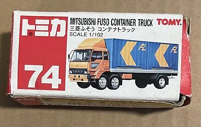 Tomy Tomica Mitsubishi Fuso Container Truck Scale 1/102 • $10