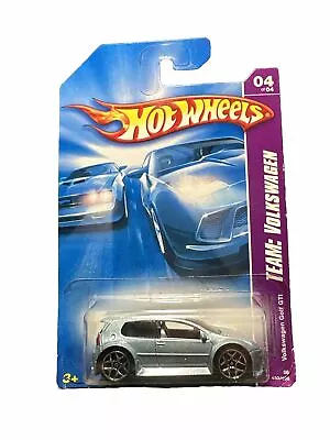 Hot Wheels 2008 TEAM VW Volkswagen Golf GTI Metalflake Light Blue • $4.99