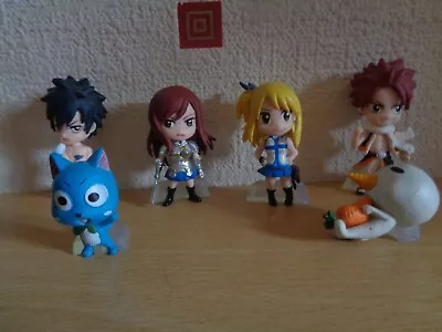 Fairy Tail Anime Figurines Set Of 6 With Stands • £10.99