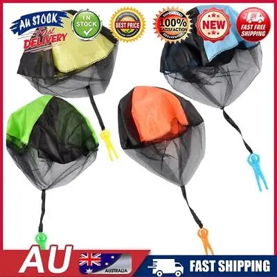 Hand Throwing Kids Mini Play Parachute Toy Man Model Outdoor Sports Toys OZ • $9.25