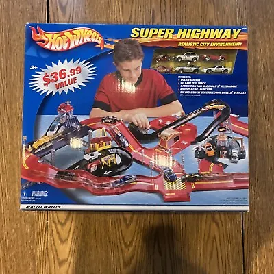 New Hot Wheels Super Highway Play Track Mattel Vintage #47102 • $206.99