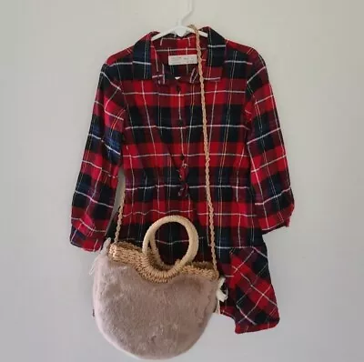 Zara Kids Bundle Dress And Mini Bascket With Fur Size 6 • $19.11