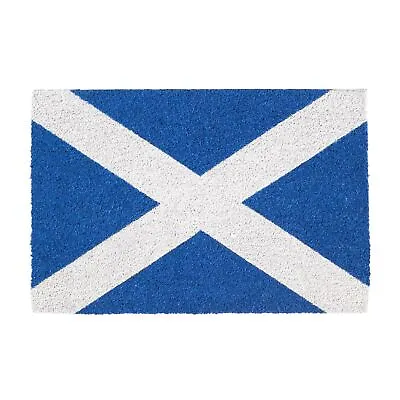 Coir Door Mat Natural Indoor Outdoor Welcome Mats 60 X 40cm Scotland Flag • £10