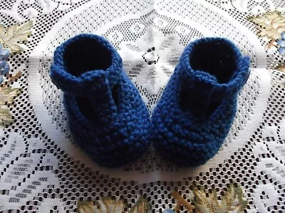 Hand Knitted  Baby Shoes / Booties 3-6  Months • £2.50