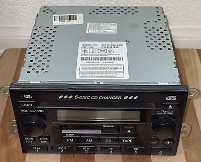2002 2003 2004 Honda CRV Am Fm 6 Disc Cd Cassette Radio Stereo 39100 S9A A200 • $119.95