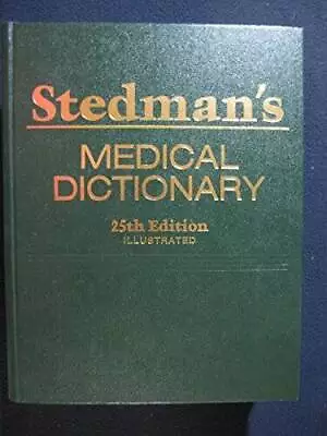 Stedman's Medical Dictionary - Hardcover By Williams Richard H. - GOOD • $7.73