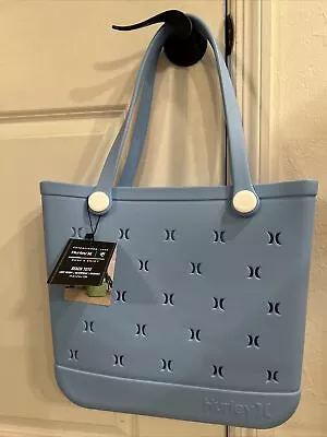 Hurley Blue Rubber Silicone Light Weight Waterproof Shoulder Beach Bag Tote NEW • $55