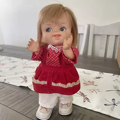 Vintage Wind Up Roller Skating Baby Doll Working No Key Made In Japan • $50