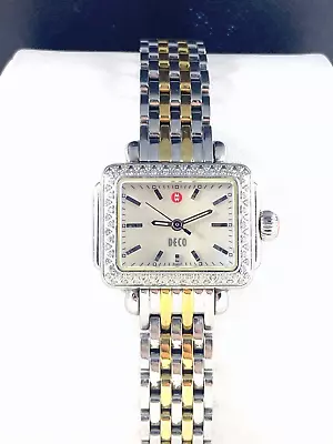 Michele Deco Diamond Bezel Ladies Quartz Watch In Excellent Condition .. • $595