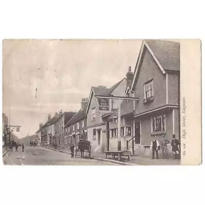 EDGWARE High Street Showing Old George Inn Middlesex Postcard Postally Used 1906 • £4.99