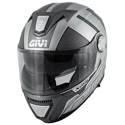 Motorcycle Helmet Modular GIVI HX23 X23 Protect Matte Black Grey SIZE S • $352.18