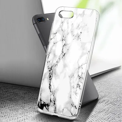 ( For IPhone 8 ) Art Clear Case Cover C0077 Carrara Marble • $7.99