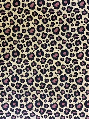 Leopard Print  Fabric Polycotton Poly Cotton Animal Tiger Cow Craft • £2.20