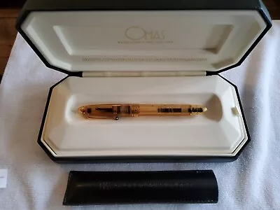 OMAS Ogiva Vision Fountain Pen Faceted Demonstrator Piston Filled 18K B Nib • $495