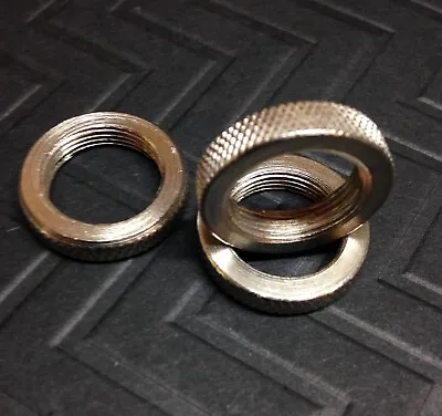 5/8 -27  Lock Nuts Knurled For Microphone Stands ( 3 Pieces) AmpClampUSA • $10