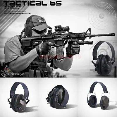Electronic Hearing Protector Noise Canceling Ear Muffs Shooting Tactical Headset • $24.98