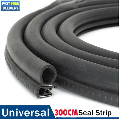 Universal Auto Rubber Weather Seal Door Window Strip Lock Trunk Hood Edge Trim • $23.99